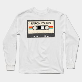 kurniamarga vintage cassette tape Faron Young Long Sleeve T-Shirt